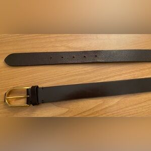 Ralph Lauren Purple Label Mens dark brown Wellington leather belt size 34